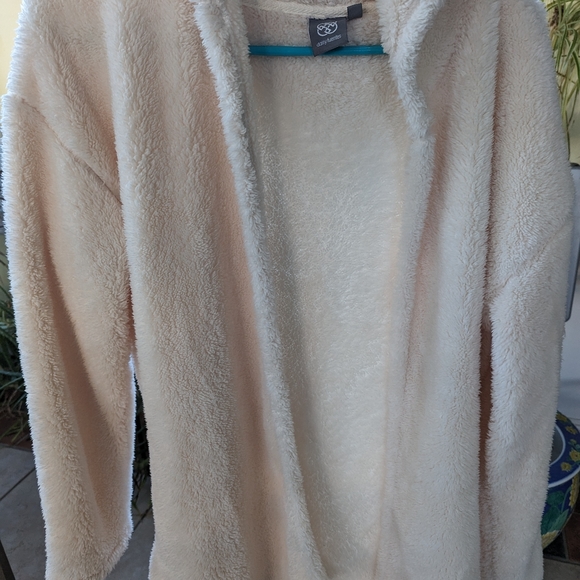 Daisy Fuentes cream size large hoodie - Picture 1 of 5